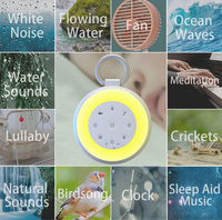Nouveau bébé sommeil formateur Nature blanc bruit apaisant son Machine veilleuse avec fonction d'enregistrement vocal Machine à bruit blanc