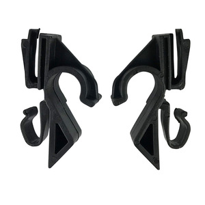 Rear Parcel Shelf <b>Clips</b> For Fiat Grande Punto 2006 And Later Black Plastic 71719952 71719953 - Product Image 1