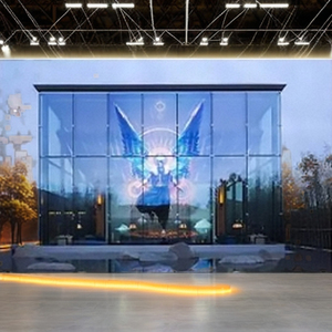 Temps de rotation rapide P8 Écran LED en cristal très transparent Vues dégagées, excellente transmission de la lumière pour les <span class=keywords><strong>gratte</strong></span>-<span class=keywords><strong>ciel</strong></span> - Product Image 4