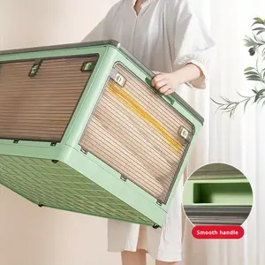 Boîtes <span class=keywords><strong>de</strong></span> <span class=keywords><strong>rangement</strong></span> pliantes <span class=keywords><strong>XXL</strong></span> pour l'intérieur et l'<span class=keywords><strong>extérieur</strong></span> Boîte <span class=keywords><strong>de</strong></span> <span class=keywords><strong>rangement</strong></span> pliable en plastique PP avec roulettes pour vêtements et aliments pour l'<span class=keywords><strong>extérieur</strong></span> - Product Image 4