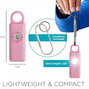 Mujeres Autodefensa 130DB Sirena LED Emergencia portátil SOS <span class=keywords><strong>Alarma</strong></span> DE SEGURIDAD Llavero <span class=keywords><strong>Alarma</strong></span> personal - Product Image 5
