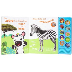 Libro Interattivo con Suoni, 8 Rumori Realistici di Animali, Audiolibro Educativo Resistente, Dimensioni 20cm - Product Image 4