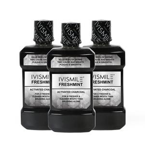 Bain de <span class=keywords><strong>bouche</strong></span> antibactérien pour usage domestique ou en voyage, améliore l'émail, blanchit les dents, saveur charbon, sans alcool, pour protéger les dents - Product Image 1