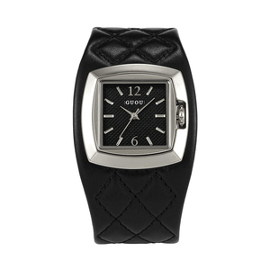 Reloj de Pulsera de Cuero con Diseño a Cuadros Estilo Británico, Reloj de Cuarzo de Moda de Lujo Ligero de Alta Gama - Product Image 4