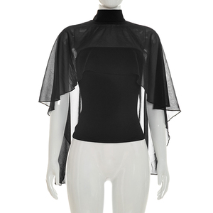 Viviblook Y26TP167 Top Casual de Verano para Mujer, Nuevo Top Transparente con Tirantes y Cintura Ajustada para Damas - Product Image 1