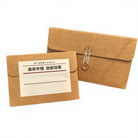 Boîte en papier kraft avec autocollants japonais pour l'emballage de leggings, sous-vêtements, chaussettes, serviettes