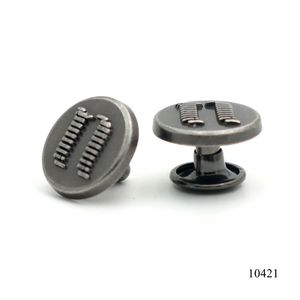 Nouveau design tendance : Rivets en alliage anti-argent roulants, rivets à capuchon métallique personnalisés, rivets à logo métallique pour sacs à main et portefeuilles - Product Image 2