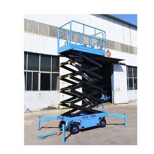 Cina Top 4m 6m 8m 10m 12m 14m 16m 8m ponsel listrik Manlift mengangkat gunting Platform mengangkat medan kasar - Product Image 1