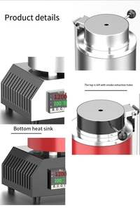 Fourneau de fusion électrique miniature en graphite résistant à la température pour l'étain, l'argent, le cuivre, l'aluminium et l'or - Product Image 4