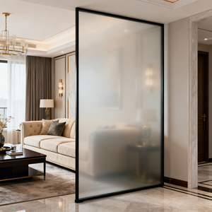 Panneaux muraux en verre transparent givré imperméables pour bureaux, balcons, cuisines, supermarchés et ateliers - Design d'intérieur moderne - Product Image 3