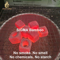 Charbon à chicha Sigma 100% naturel en bambou, sans fumée, faible teneur en cendres, longue durée de combustion, directement de l'usine, pour l'Irak
