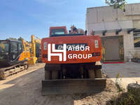 Excavatrice Doosan DX140 d'origine coréenne en bon état, d'occasion, Doosan DX140W-7, Doosan 140 150, état impeccable, excavatrice sur roues