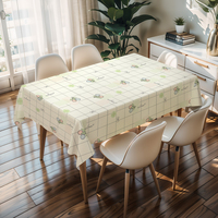 Nappe de table imperméable RNPT, blanche à carreaux, en plastique, avec dos en PU, facile à nettoyer, résistante aux taches