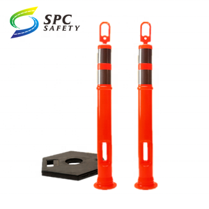 Marcador de guía de estacionamiento de Seguridad de Carretera, plástico PE, reflectante, poste delineador de tráfico, channelize, con base de goma pesada - Product Image 3