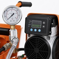 Pompa Sekrup Motor Brushless 220V Mobile, Penyemprot Mortar Elektrik Kontrol Digital, Mesin Semprot Semen Pasir All-in-one