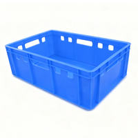 Panier en plastique OEM du fabricant 600*400*200mm Panier de stockage en plastique empilable et emboîtable pour légumes et fruits en gros