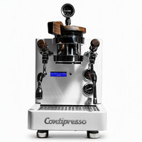Machine à café expresso professionnelle avec contrôleur PID, pompe rotative, système à double chaudière saturée à groupe unique