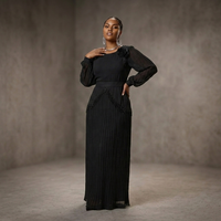 Nouvelles Robes Décontractées Élégantes en Polyester et Mousseline pour Femmes 2026 - Robe Longue Africaine Dashiki pour Soirée, Manches Cloche, Manches Longues, Été