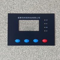 Revêtement graphique en PVC OEM avec fenêtre d'affichage transparente, bords scellés et légendes imprimées pour système de gestion de batterie