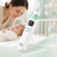 Aspirateur nasal électrique pour bébé, nettoyeur de nez, extracteur de mucus, pompe à aspiration 68Kpa, batterie 700mAh, sans BPA, embout en silicone souple