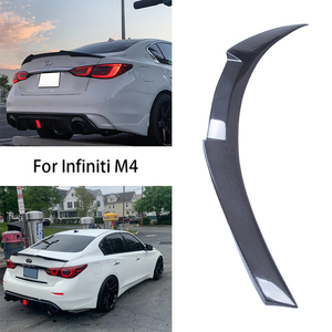 สำหรับ Q50 Q50S Q50L สไตล์ M4คาร์บอนไฟเบอร์ด้านหลังสปอยเลอร์ลำตัวปีก2013-2023 - Product Image 2