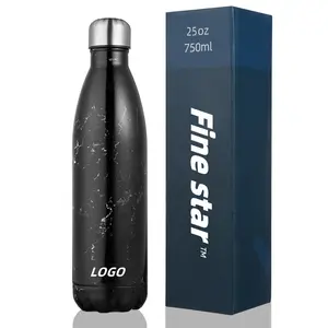17oz 25oz OEM-Unterstützung Doppelwand Edelstahl Cola-Form Thermos Outdoor Sport-Wasserflasche