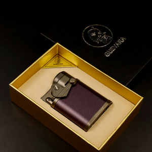 Encendedor de Cigarros Moderno de Aleación de Zinc con Logotipo Personalizado, Llama de 4 Jets, Recargable con Butano, Resistente al Viento, Portátil, Accesorios de Lujo para Cigarros - Product Image 2
