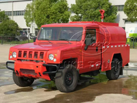 Truk Pemadam Kebakaran 4x4 Tangguh untuk Medan Berat, Stabilitas Tinggi, Kapasitas 1500L, untuk Medan Kasar dan Hutan