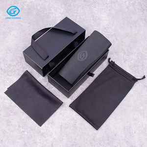 סט אריזת משקפי שמש לוגו מותאם אישית קופסת נייר קשיחה מארז משקפיים אופנה משקפיים רכים נרתיק משקפיים בד לניקוי - Product Image 2