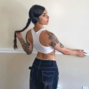 Completo Estivo da <span class=keywords><strong>Donna</strong></span> Due Pezzi: Top Corto e Gonna, Set Aderente a Due Pezzi con Top, Outfit per Ragazze, <span class=keywords><strong>Abbigliamento</strong></span> Y2k - Product Image 3