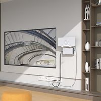 Support mural tout-en-un pour routeur Starlink Gen3 avec alimentation et supports de fixation en ABS pour kit satellite