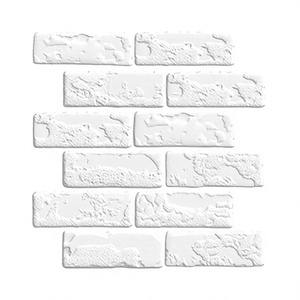 Modern Geometric Style PVC Fireproof Self-adhesive Waterproof <b>Wall</b> <b>Stickers</b> with 3D Brick Design <b>for</b> Home Decoration - Product Image 2