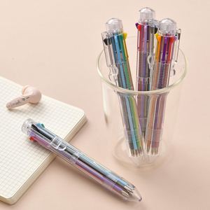 Bolígrafo de Plástico Transparente de 8 Colores con Logotipo Deportivo, Punta de 0.1mm, para Estudiantes y Oficina, Modelo 2026 - Product Image 1