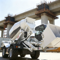 Maquinaria Móvil de Bajo Mantenimiento para la Construcción de Canales, Camión Mezclador de Concreto Autocargable de 1.8m³