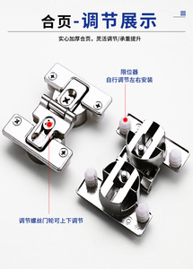 Non-rail Folding Door Sliding <b>Hardware</b> Pulley Single Damper Track Detachable Door Mount Soft Close Modern Aluminum <b>Wardrobe</b> - Product Image 2