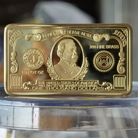 Insigne Commémoratif Collection Vieil Argent 1 Oz Laiton Sa Bill Cmcmint
