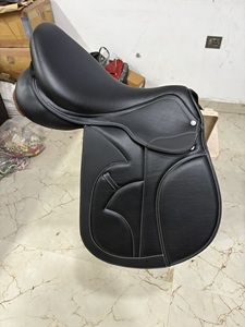 Selle de dressage flexible FHS Miniature Shetland en cuir synthétique PU de qualité supérieure, bleu roi, style anglais, avec arbre en plastique - Product Image 1