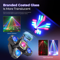 60W RGBW LED Moving Head Lights mit DMX512-Steuerung und 10000 Lumen für Bühnen- und DJ-Partybeleuchtung