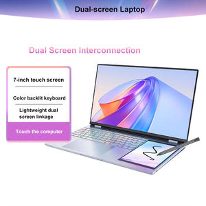 Vente flash - Nouvel ordinateur <span class=keywords><strong>portable</strong></span> à double écran tactile 15,6'' + 7'', métal, 1920x1080P IPS, 32 Go de RAM, 2 To SSD, Windows 11 pour le bureau et les jeux - Product Image 3