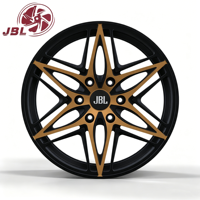 Nouvelles jantes de voiture en alliage d'aluminium forgé monobloc de 16 à 24 pouces, noir mat bronze, 6 branches en étoile, 5x112/114.3/120 pour voiture de sport