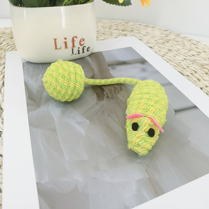 Atacado alta qualidade pet produto interativo gato colorido <span class=keywords><strong>mouse</strong></span> brinquedo dentes moagem limpo cauda bola som brinquedos pet suprimentos - Product Image 5