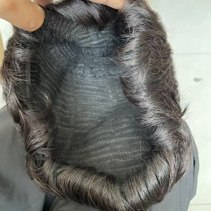 Perruque <span class=keywords><strong>courte</strong></span> bouclée style bob pour femmes noires, <span class=keywords><strong>coupe</strong></span> pixie avec frange, <span class=keywords><strong>cheveux</strong></span> vierges brésiliens, perruques bon marché fabriquées à la machine - Product Image 6