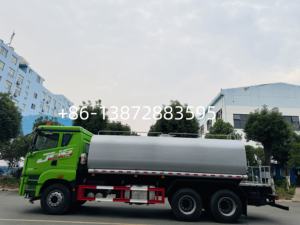 Camion réservoir d'eau lourd personnalisé FAW 6*4 pour le nettoyage des routes camion <span class=keywords><strong>arroseur</strong></span> <span class=keywords><strong>vert</strong></span> à vendre - Product Image 4