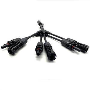 ขั้วต่อสายเคเบิลแผงโซลาร์เซลล์แบบ Y-Type สี่ทาง 1500V สำหรับ Mc4 แบบ 3-ใน-1-ออก สำหรับเชื่อมต่อส่วนประกอบแบบขนาน 3 ตัว ทำจากโลหะดีบุกและพีซี สำหรับระบบไฟฟ้าโซลาร์เซลล์ - Product Image 3