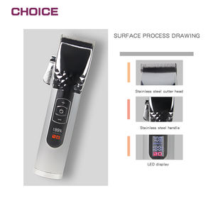 신상품 살롱 무선 t 블레이드 이발사 트리머 습식 건식 면도기 전문 헤어 클리퍼 헤어 배터리 트리머 - Product Image 2