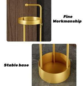 Scaffale di stoccaggio dell'ombrello del ristorante della sala dell'hotel commerciale conveniente dorato di lusso, supporto di immagazzinaggio dell'ombrello dell'aula della scuola dell'ufficio - Product Image 3