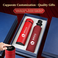 Coffrets cadeaux promotionnels d'entreprise avec logo personnalisé - Bouteilles d'eau isothermes, parapluies pliables automatiques pour événements professionnels, clients VIP