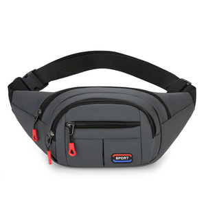 Men Women Multifunctional Nylon Phone Waist Bag <b>Large</b> Capacity Wear Resistant for Work Sports Cashier - Product Image 3
