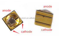 LED UVC 255nm 254nm, LED UV profondes 3W 255nm 260nm avec carte PCB en cuivre rouge