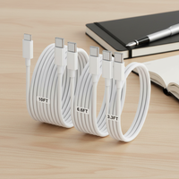 Câble de chargeur USB C pour iPhone, charge rapide 60W, câble de charge rapide de type C pour iPhone 16/16 Pro/15/15 Plus